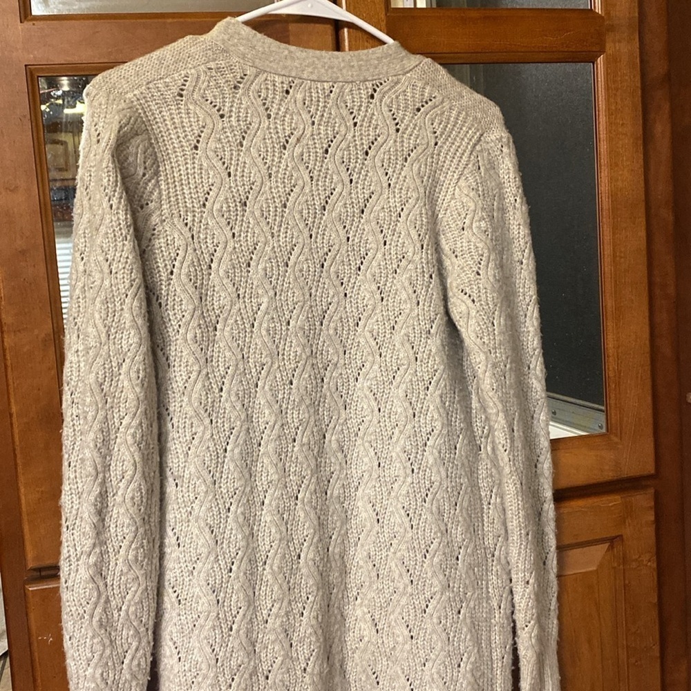 Sincerely Jules Size Small Knit Duster / Cardigan Cream - Picture 4 of 9